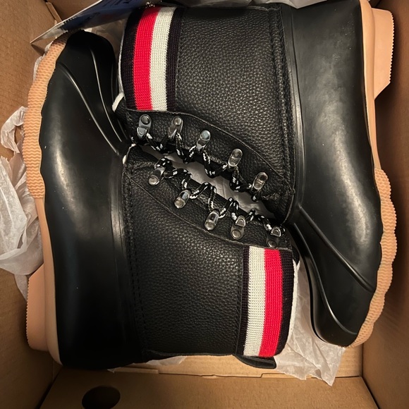 8 Fans Womens Duck Bean Boots, Waterproof Ankle Rain Boots Insulated Warm - Picture 4 of 5